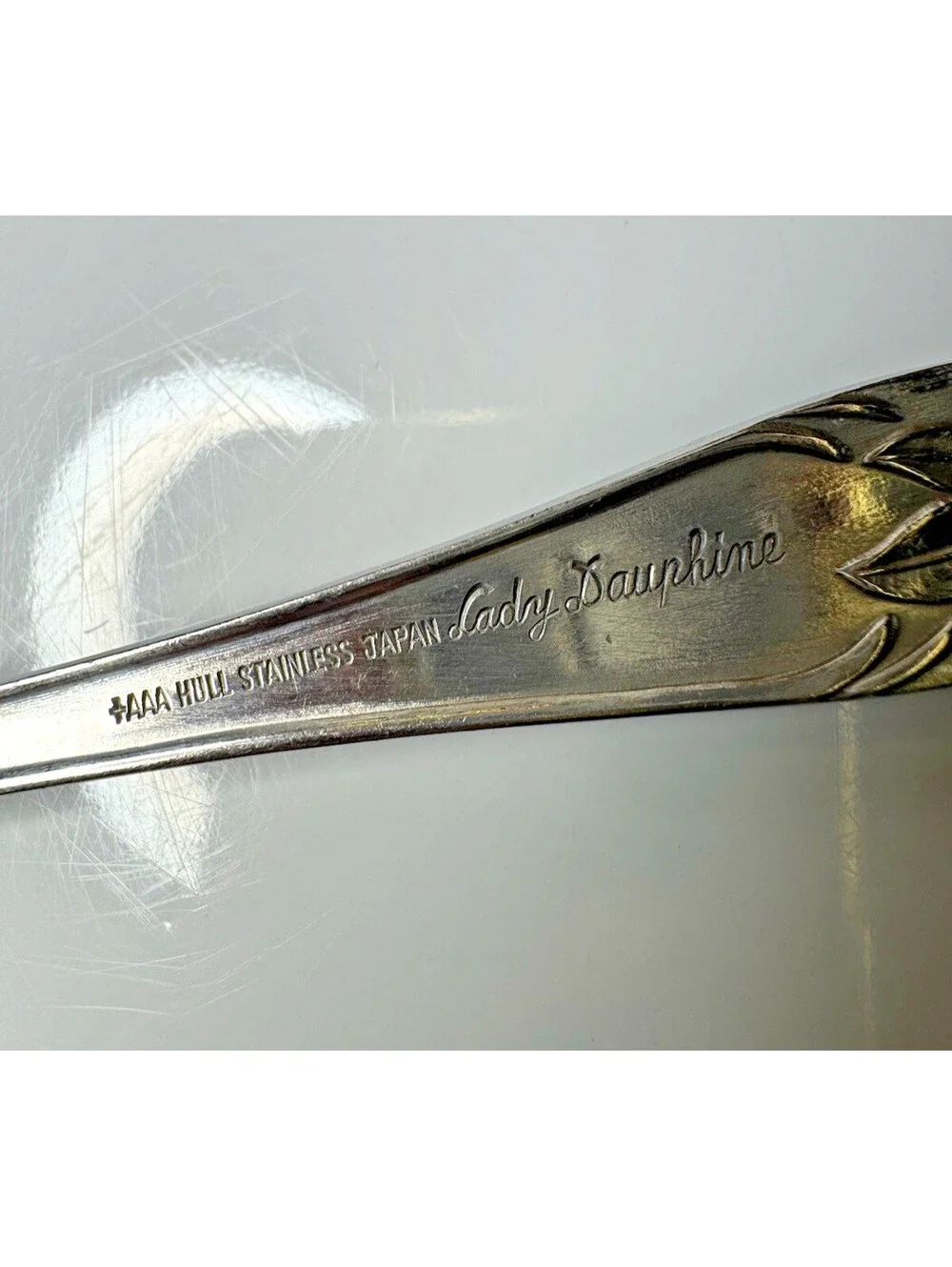 Vintage Hull Lady Dauphine Stainless Flatware Set 56 Pcs Japan AAA Floral Rose